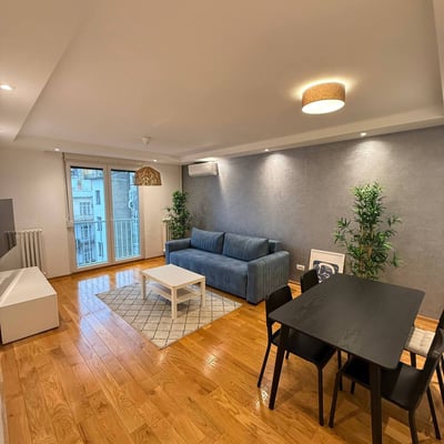 Alquiler de un cómodo apartamento de 3 habitaciones, 70 m², centro de la ciudad, Belgrado, Serbia